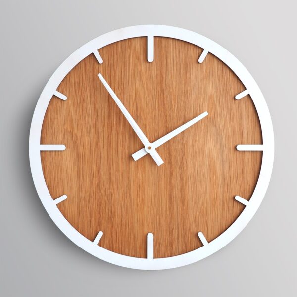 Деревянные часы, часы из дерева, часы в скандинавском стиле