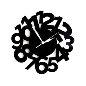 необычные настенные часы черные в стиле лофт