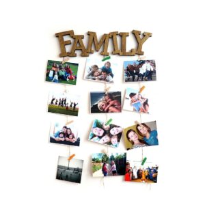 панно для фотографий Семья, Family, Instax, Polaroid, фоторамка Family, Семья