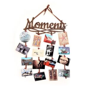 деревянное панно для фотографий с прищепками, Instax, Polaroid, фоторамка из дерева, путешествия
