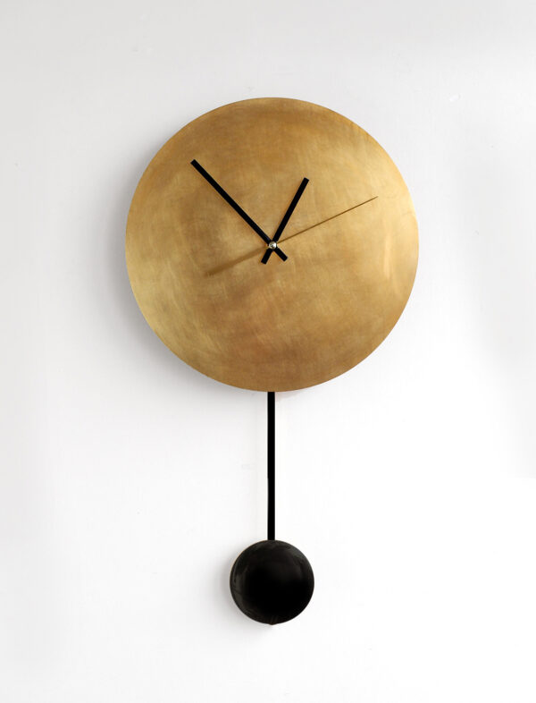 латунные настенные часы Mid Century Modern