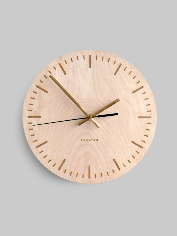 Настенные часы деревянные бесшумные Дизайн