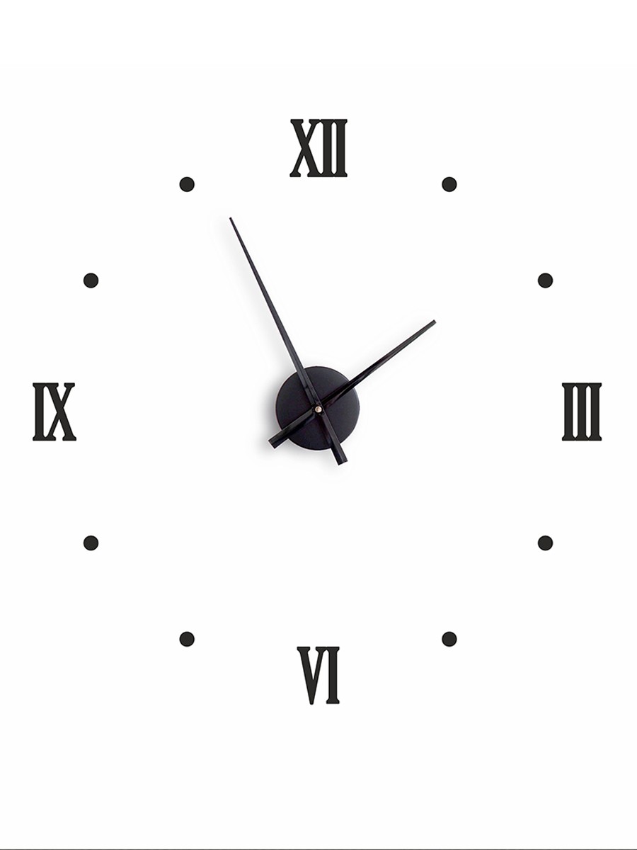 3d настенные часы самоклеящиеся большие